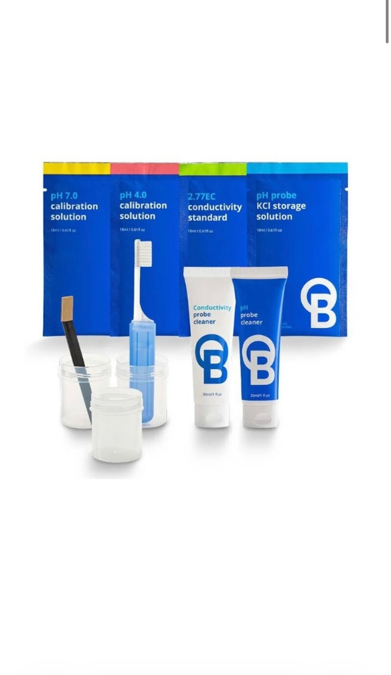 Bluelab EC und pH Reinigungs- und Kalibrierset